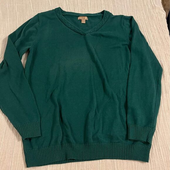 white stag green womens sweater size XXL v neck - Picture 2 of 4